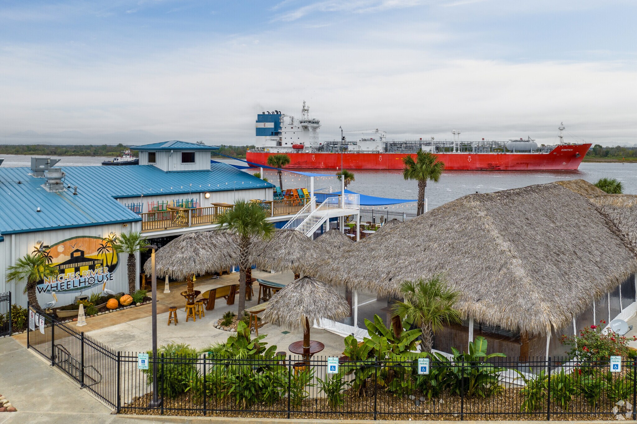 Grab some dinner and a drink at Neches River Wheelhouse in Port Neches.