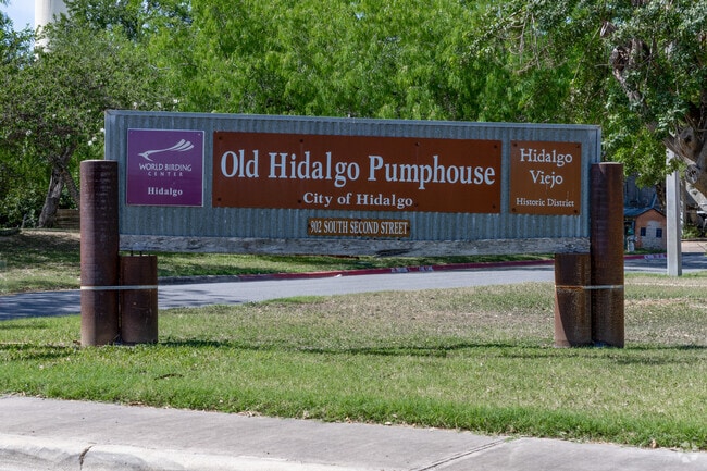 The Old Hidalgo Pumphouse was founded in the early-1900s and is now a museum on irrigation & farming history, with a bird habitat on site