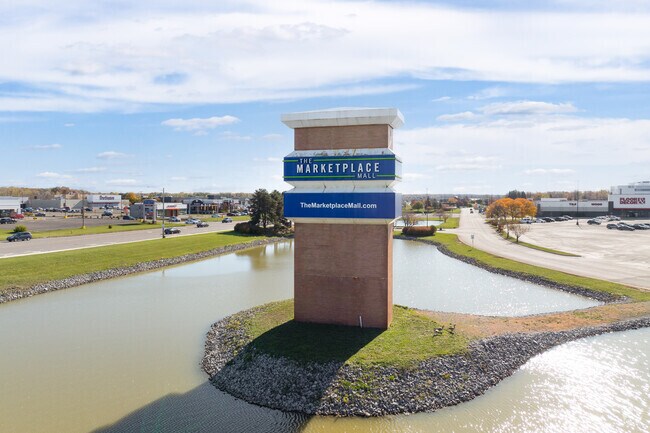 The Marketplace Mall is the centerpiece of nearby Henrietta’s busiest shopping area.