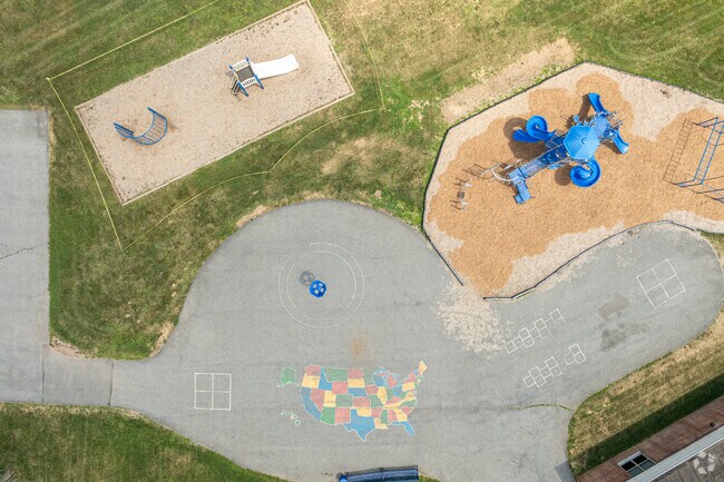 Miller Heights Elementary School's activity area has play options for students of all ages.