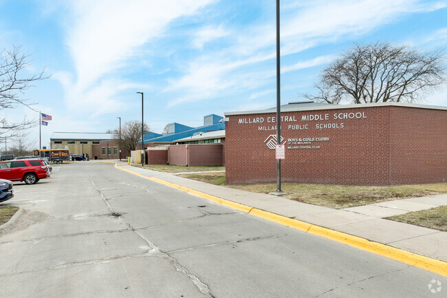 Millard Central Middle School serves students in grades 6-8.
