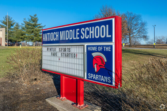 Antioch Middle School is home to the Spartans.