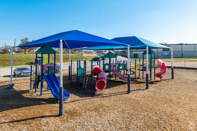 Kids of all ages love the playground at James Delaney Elementary School.