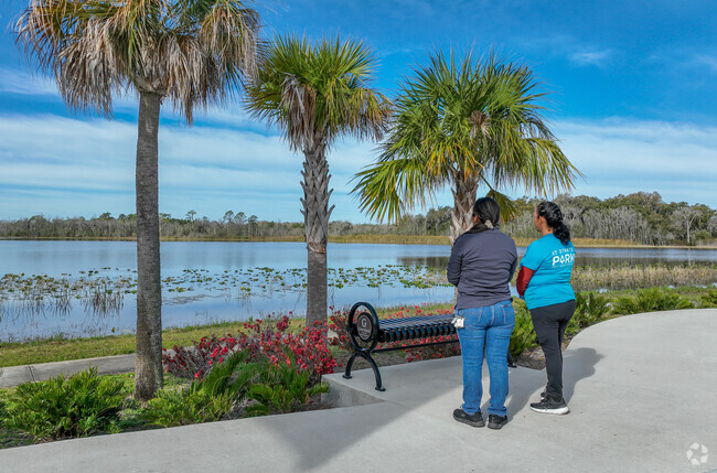 Take a stroll around Lake David Park, one of many scenic parks in Highland View.