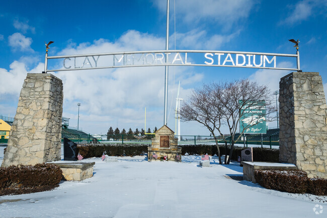 Clay High School Memorial Stadium is the home of The Eagles.