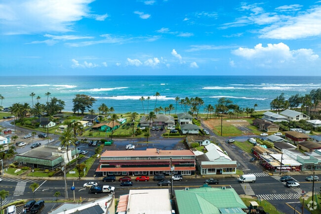 Kuhio Highway runs through downtown Kapaa.