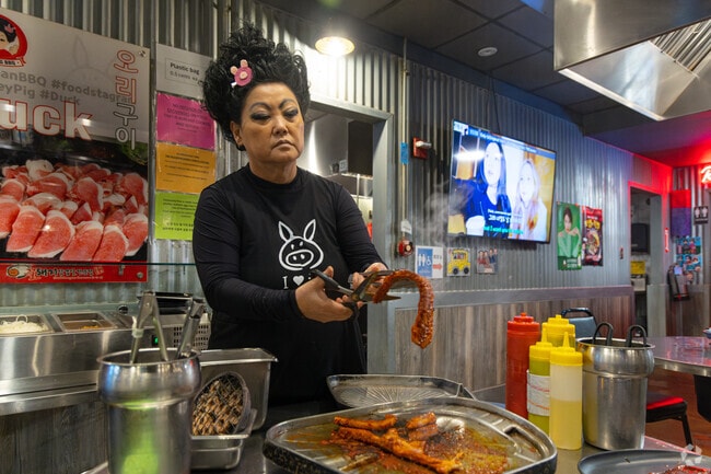 Honey Pig is a popular Korean BBQ spot in Ellicott City, Maryland.