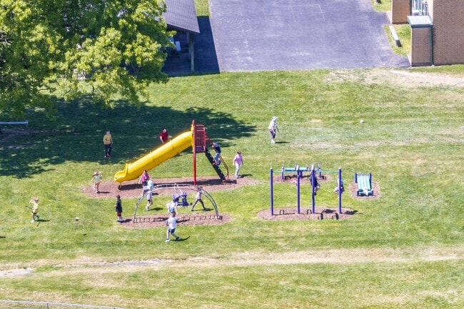 Students enjoy the playground at R.W. Clark Elementary School.