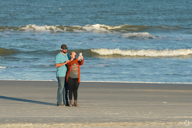 Locals frequent the oceanfront in Jacksonville Beach.