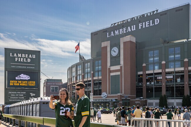 Lambeau Field is a prominent part of the John Muir Park neighborhood.