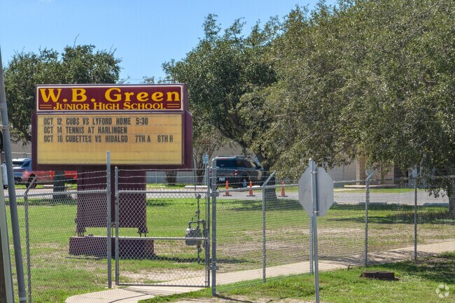 W.B.Green Junior High School is part of the La Feria ISD and serves students 7th and 8th grades.