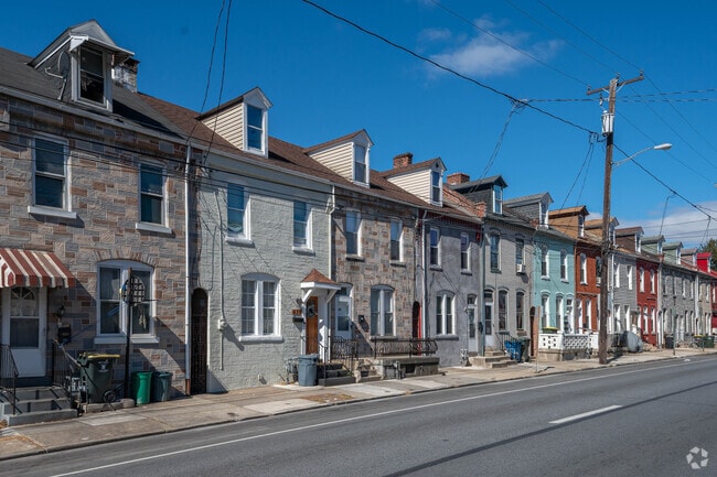 Affordable rowhomes are common in Southside Lancaster, PA.