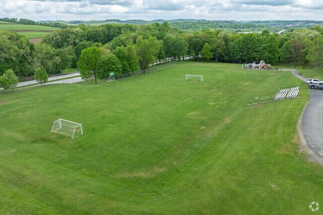 Students at Mt Carmel Christian School has access to a private soccer field.