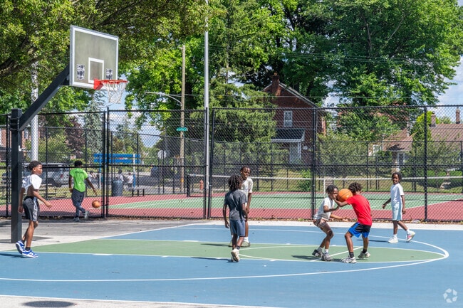 Finley Recreation Center includes basketball courts enjoyed by kids of all ages.