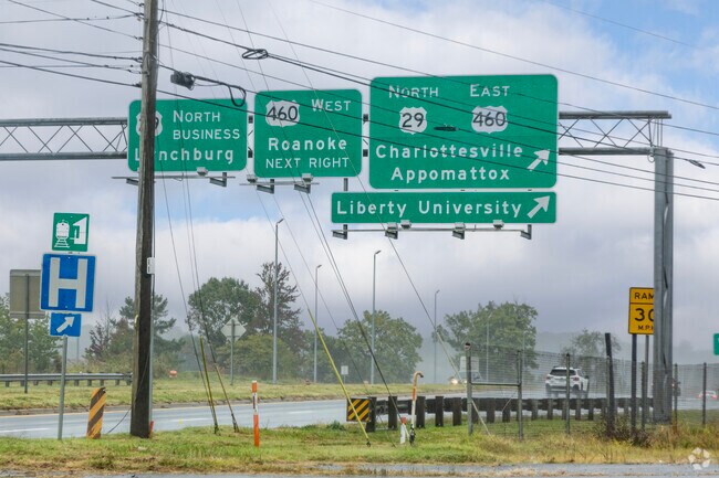 People can hop on U.S. Route 460 or use the public bus to reach work in Lynchburg.