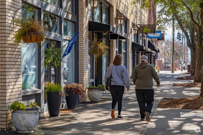 Locals enjoy shopping, dining or even just an afternoon stroll in Uptown Shelby.