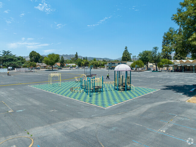 A playground at Limerick Ave Elementary School in Winnetka, CA.
