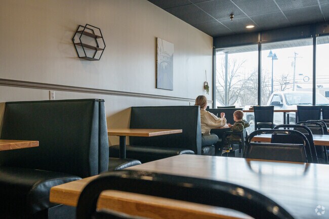 Grab a seat or a booth by the window inside Vespas Pizza Pasta & Deli as you enjoy your meal of choice with family and friends.