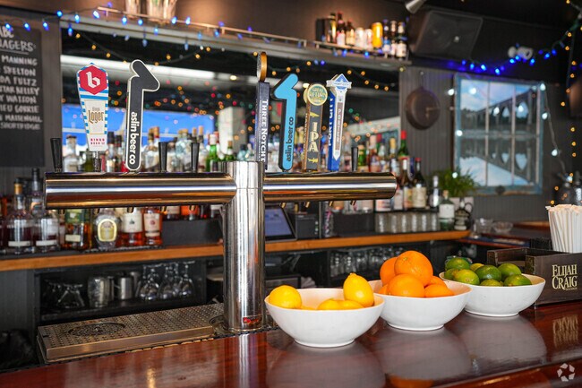 Enjoy a night out at the Riverside Tavern, a quick drive from the Westover Hills neighborhood.