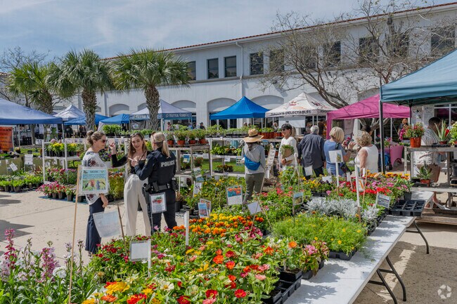 Pick up local fruits and veggies every Thursday at the farmers market near Woodmere.
