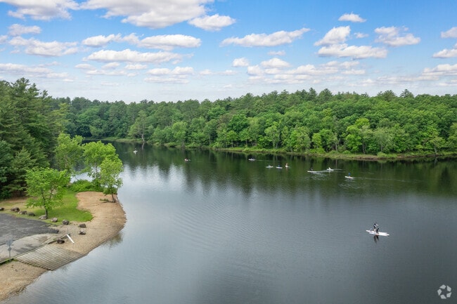 Paddle boarding fun awaits near Ashford at Mansfield Hollow Lake Recreation Area.