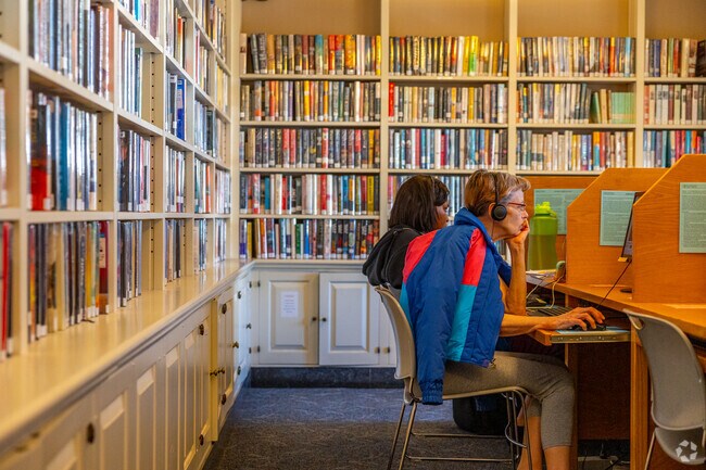 Listen to audiobooks or archived tapes in the quiet room at The Wyomissing Public Library.