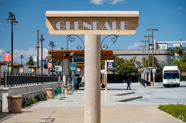 Glenoaks Canyon locals ride the train at the Glendale Transportation Center in Glendale.