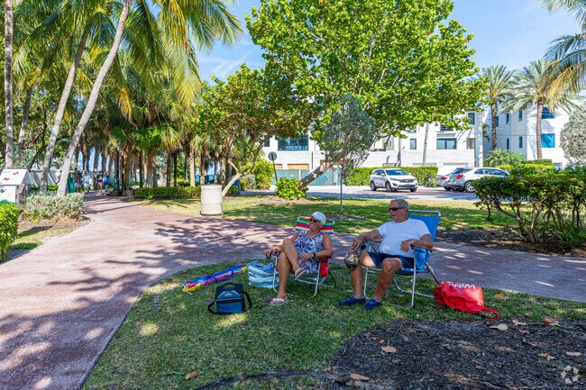 The Earl Lifshey Ocean Park is on the beach across the Bermuda Riviera.