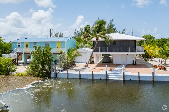 The majority of homes in Big Pine Key are raised and waterfront.