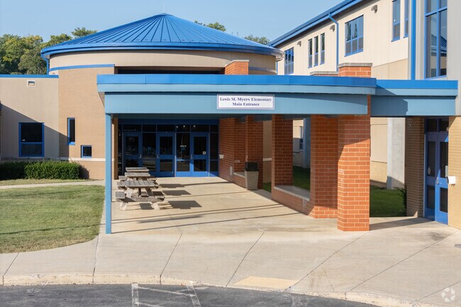 As a rural, public school, the Lewis M. Myers Elementary School serves a large area.