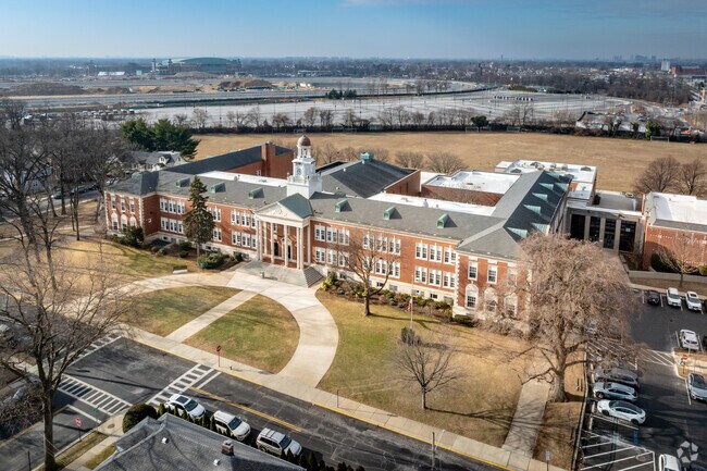 Floral Park-Bellerose School sits in the backyard of Belmont Racetrack and UBS Arena.