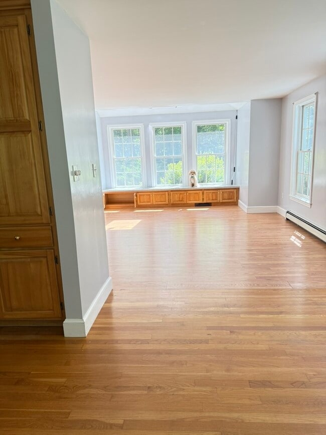 Living room window seat under sky light