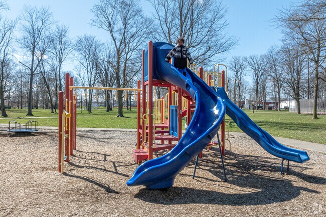 Neighborhood kids love the playgrounds at Pinery Park in Wyoming, Michigan.