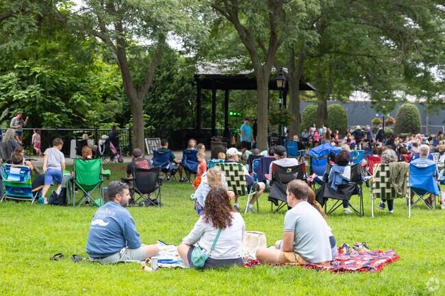 Grab a blanket and enjoy the show with friends at Leather City Common Concert Series.