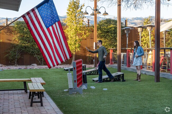 The Barnyard in Tanque Verde offers American fare along with a variety of patio games.