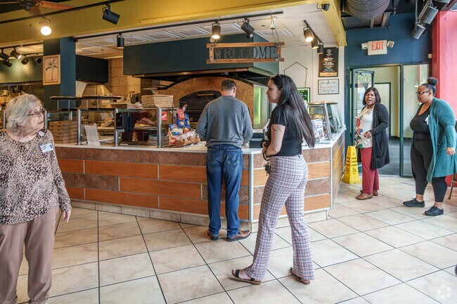 Market Street Pizzeria id a popular lunch option along Camden's Central Waterfront.
