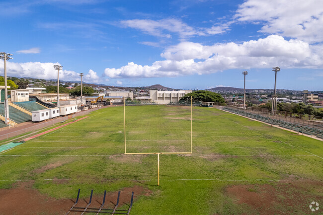 Aiea High School features a football field in Aiea, HI.