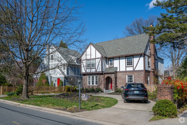 Tudor-style homes are a common sight in Chevy Chase Village.