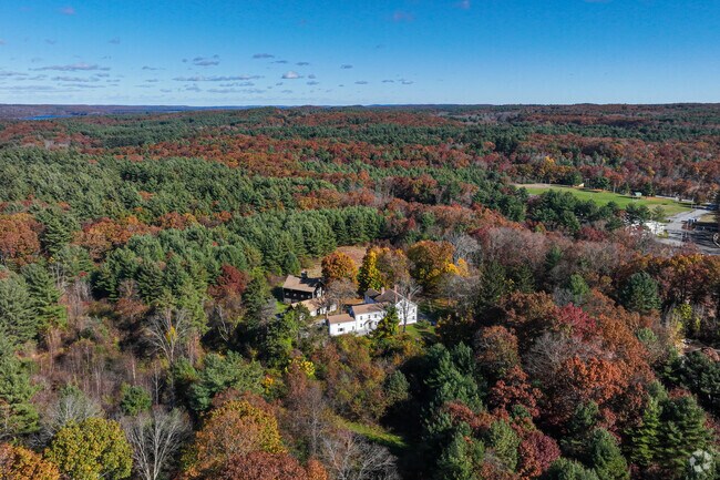 Boylston has a variety of large homes hidden behind thick tree lines.