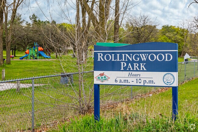 Rolligwood Park is a lake-side neighborhood park in northeastern Flint.
