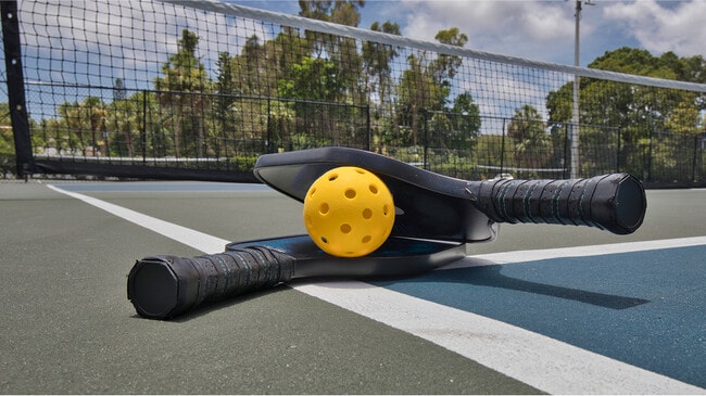 N Pic Sports Pickleball Paddles Court Closeup
