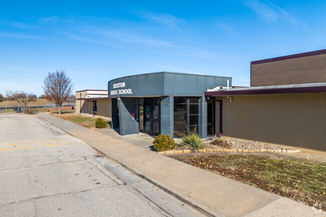 After Elementary, students go to Hesston Middle School.