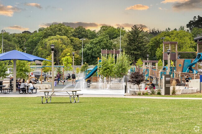 Village Park anchors community events in Menomonee Falls near Lannon.