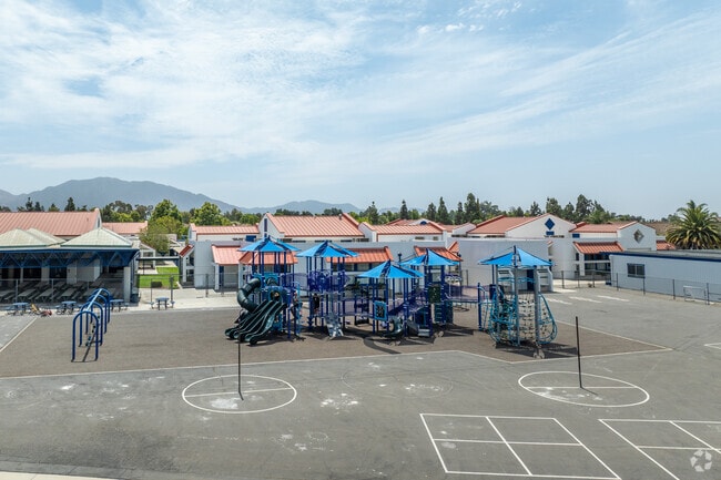 There is a large playground at Tierra Linda Elementary School.