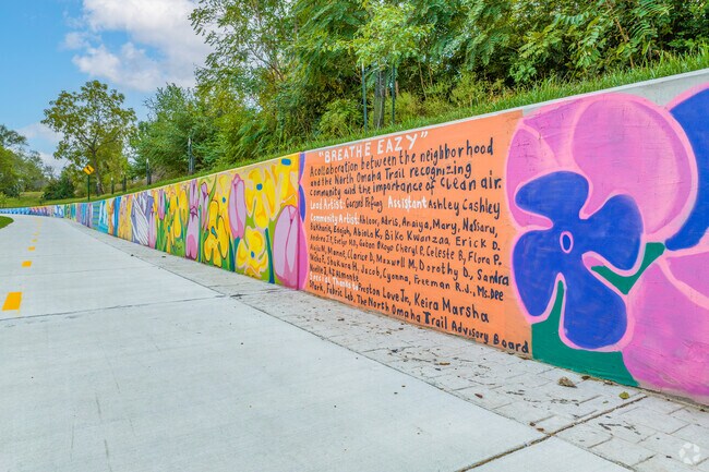 Residents of Bedford Place are big on community and murals can be found around the neighborhood.