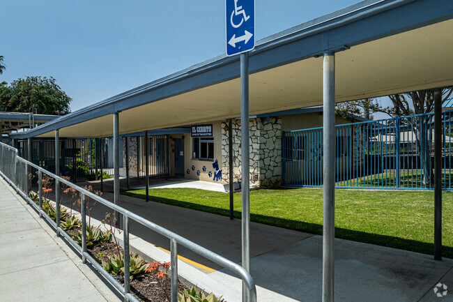 The front office building El Cerrito Elementary School in La Habra.