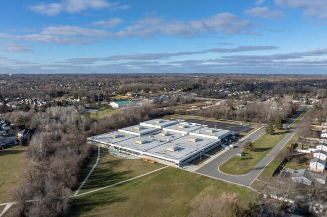 Larson Middle School aerial view.