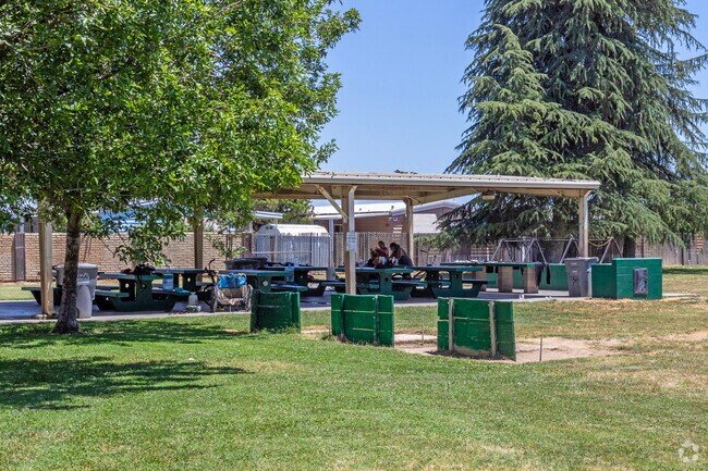Enjoy a picnic in the shade at Joe Herb Park in Merced.