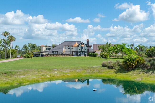 You will find large homes on big acreage in Old Miakka.