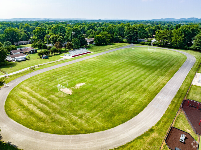 the football field and track of Freedom Intermediate school.